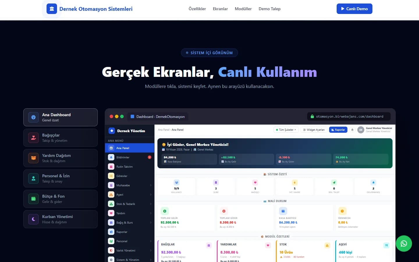 Dernek Yönetim Sistemi — Sivil toplum operasyon yazılımı